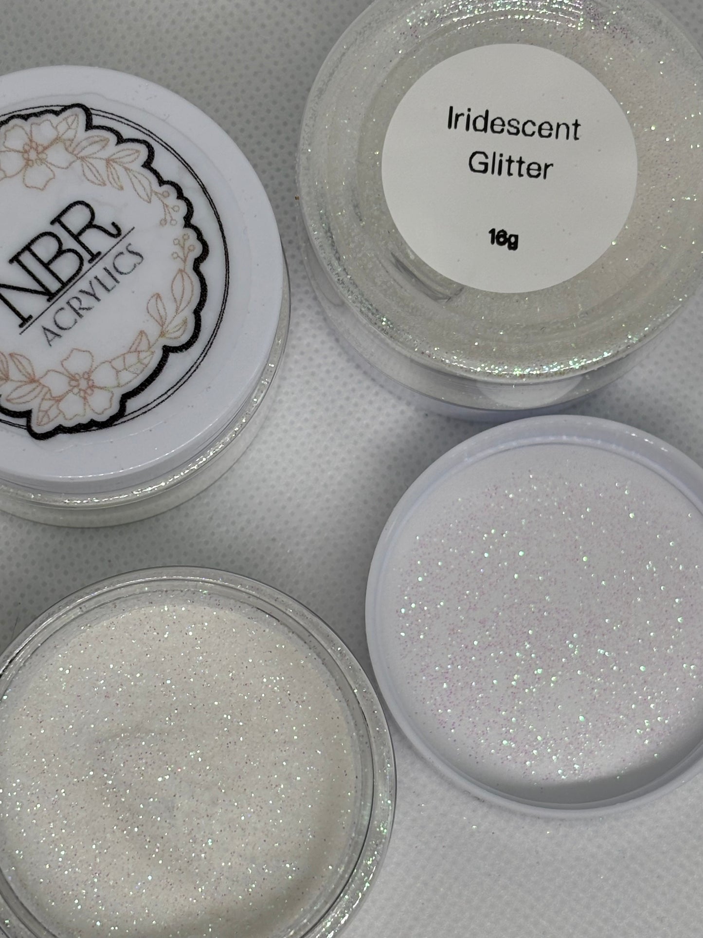 Iridescent glitter
