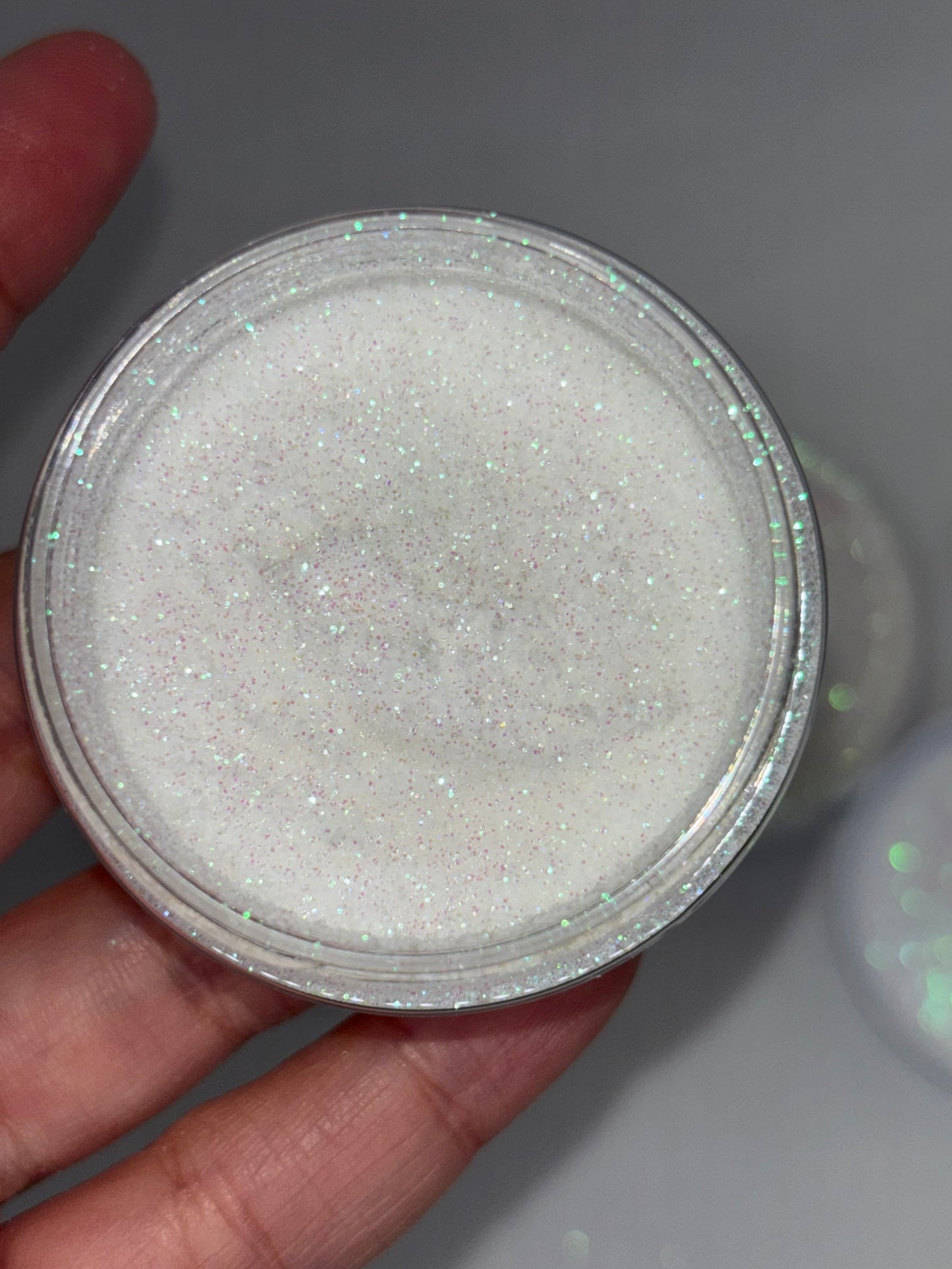 Iridescent glitter