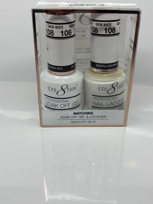 White gel polish duo