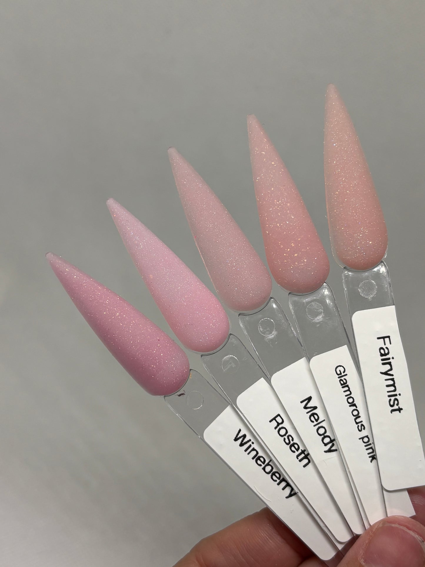Glitter pink collection