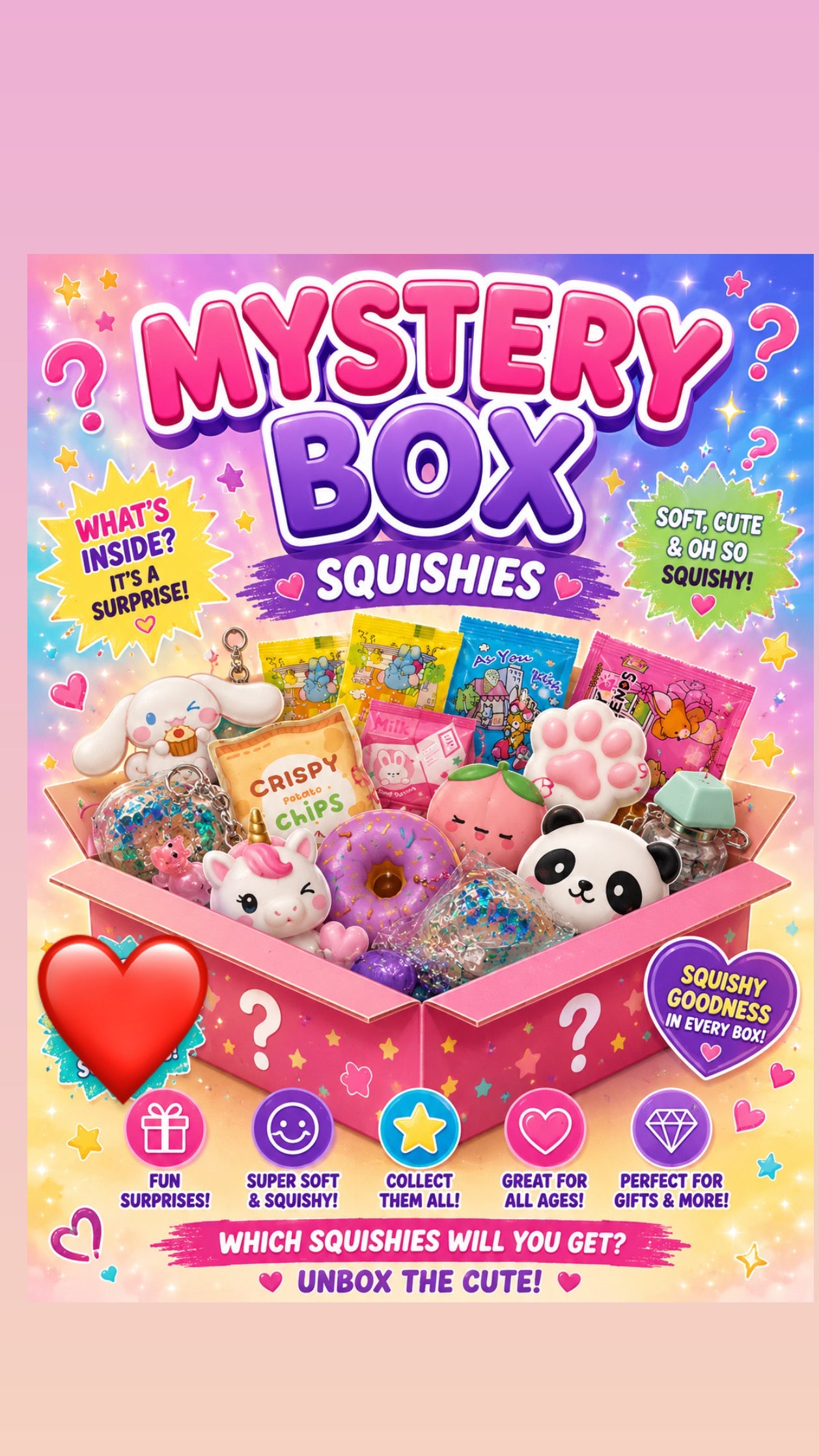Mystery squishes box