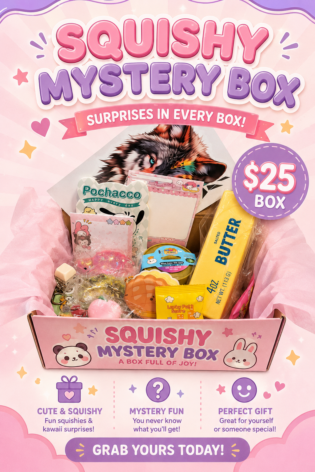Mystery squishes box